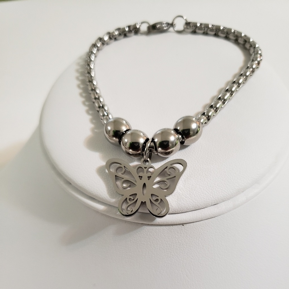 Butterfly 🦋 Stainless Steel Bracelet - Picture 1 of 2